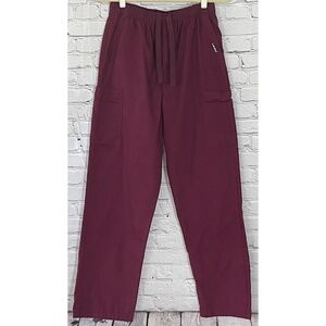 Landau Essentials Wine Scrub Pants Style 8555 (Size M)